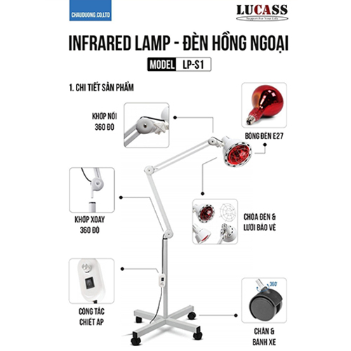 Đèn hồng ngoại Lucass LP-S1